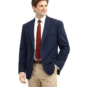 NEW ARTEFACT soft jacket blazer knit cotton two button business casual blue XL